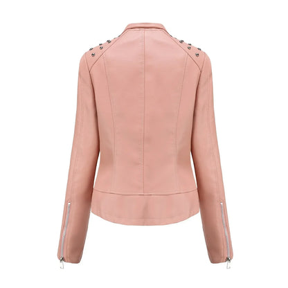 Teodora® | Stylish slim leather jacket