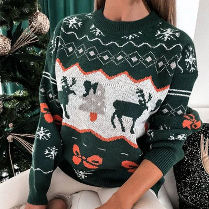 Adelina® | Stylish Christmas streetwear sweater for women