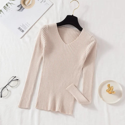 Teodora® | Casual women's sweater with V-neck