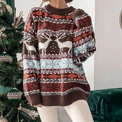 Teresa® | All-over printed Christmas sweater for women