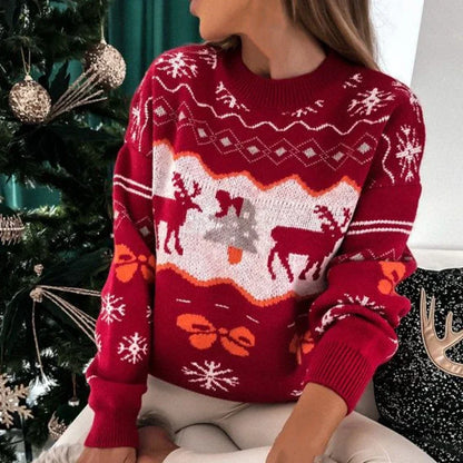 Adelina® | Stylish Christmas streetwear sweater for women