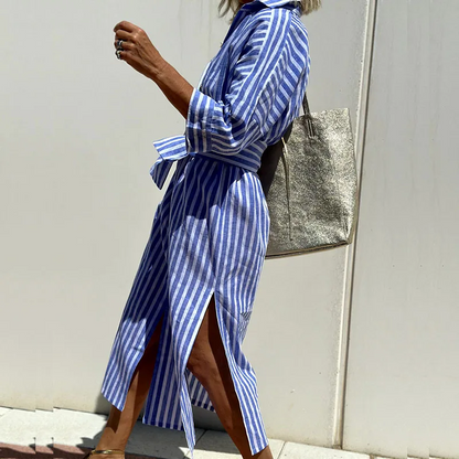 Nadia® | Striped shirt dress