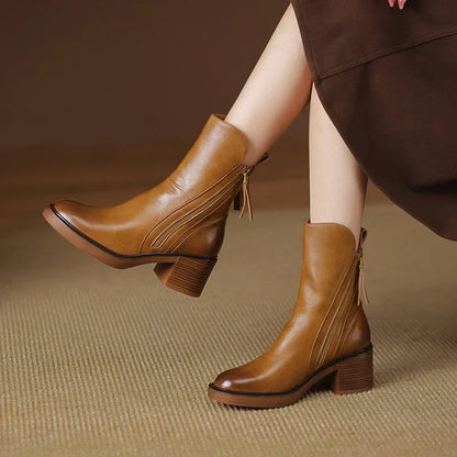 Yolanda® | Elegant leather ankle boots