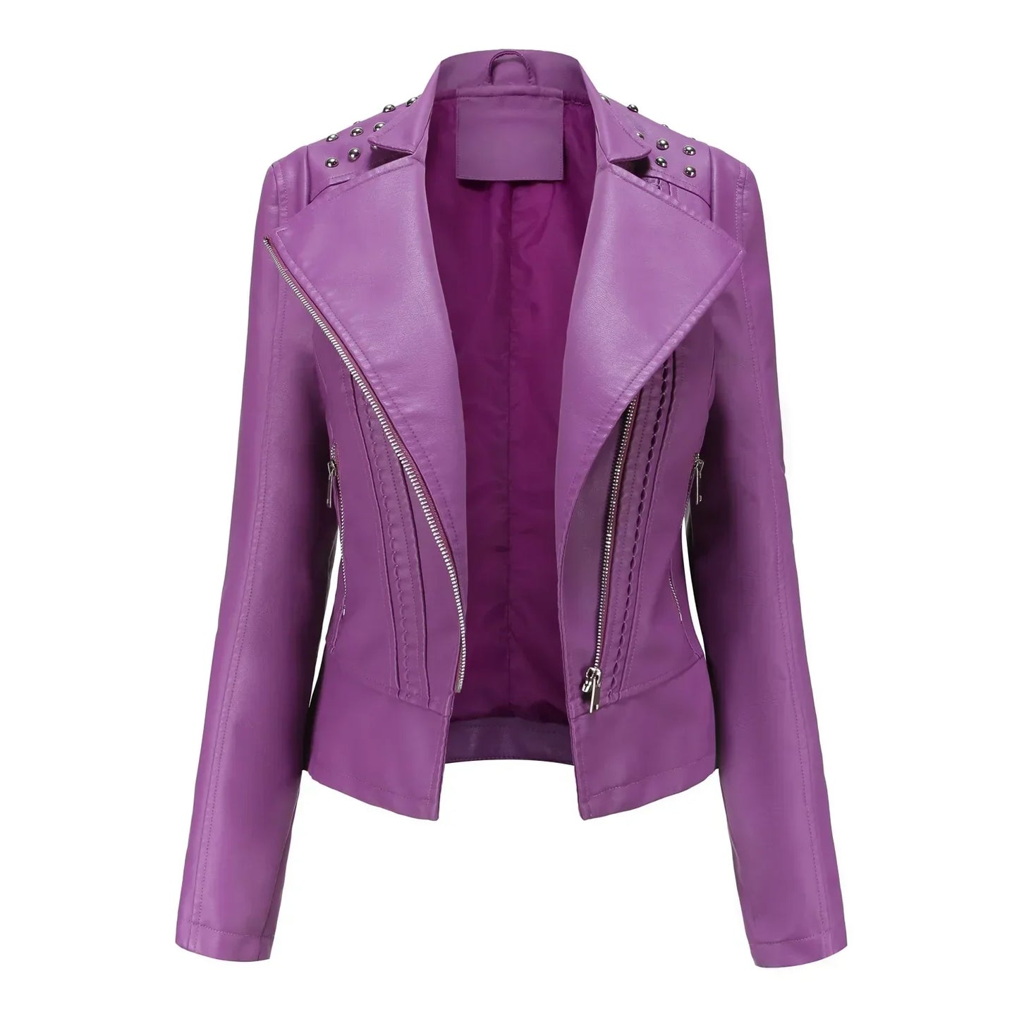 Teodora® | Stylish slim leather jacket