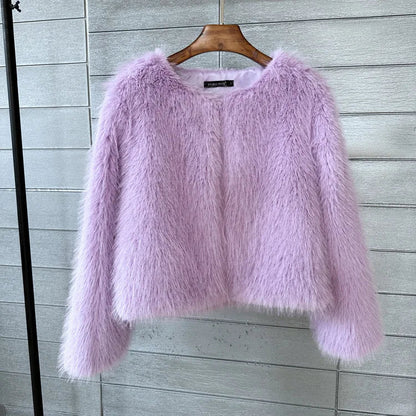 Pink® | Luxury plush fur coat for women