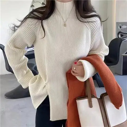 Teodora® | Loose knit turtleneck sweater for women