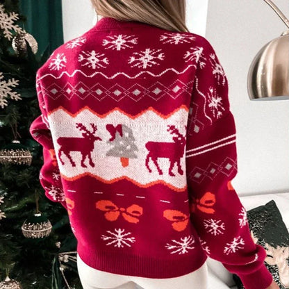 Adelina® | Stylish Christmas streetwear sweater for women