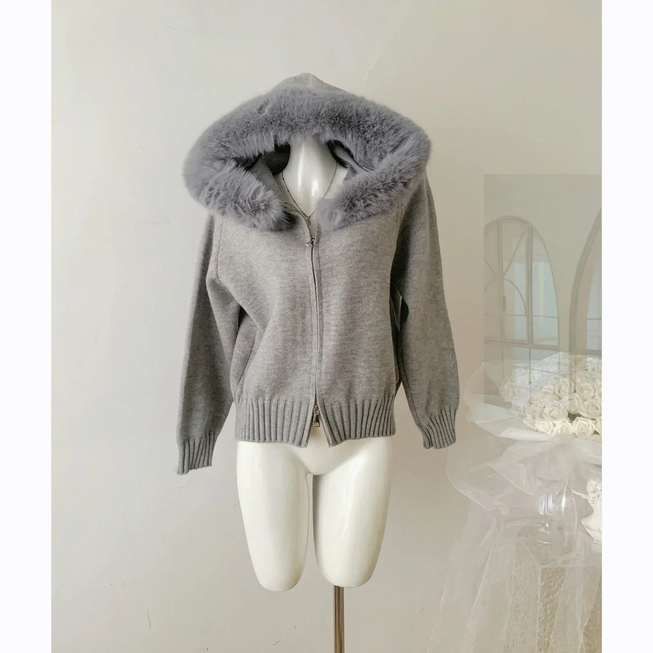 Vesper® | Cardigan Zippé En Maille Aesthetic