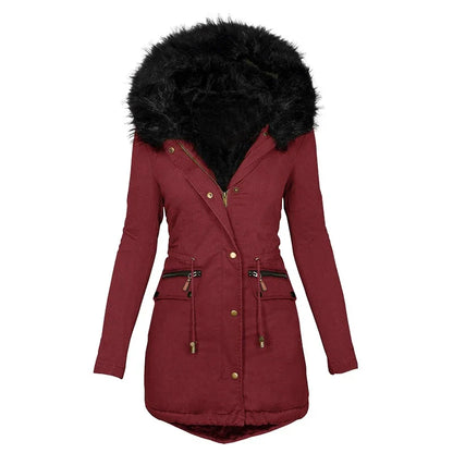 Xara® | Women's hooded jacket with fur collar