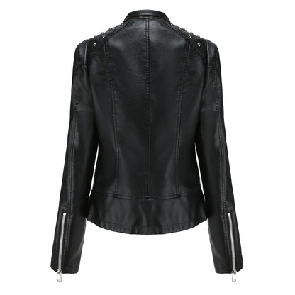 Teodora® | Stylish slim leather jacket