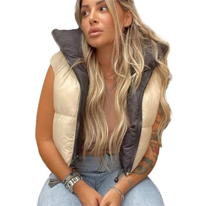 Wilhelmina® | Reversible quilted vest for women