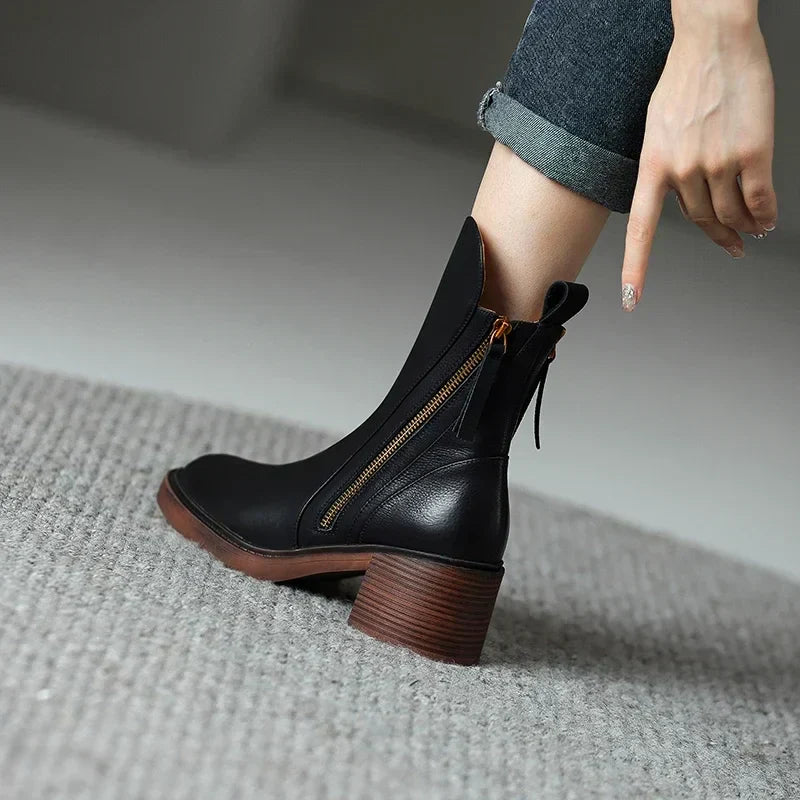 Yolanda® | Elegant leather ankle boots