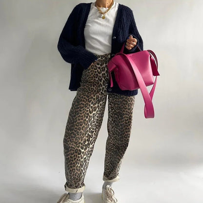 Alma® | Chic leopard print jeans