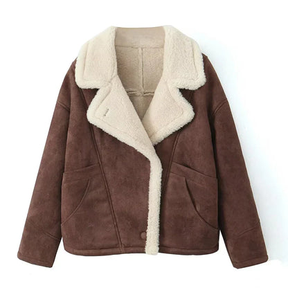 Paulina® | Women's oversized sheepskin jacket