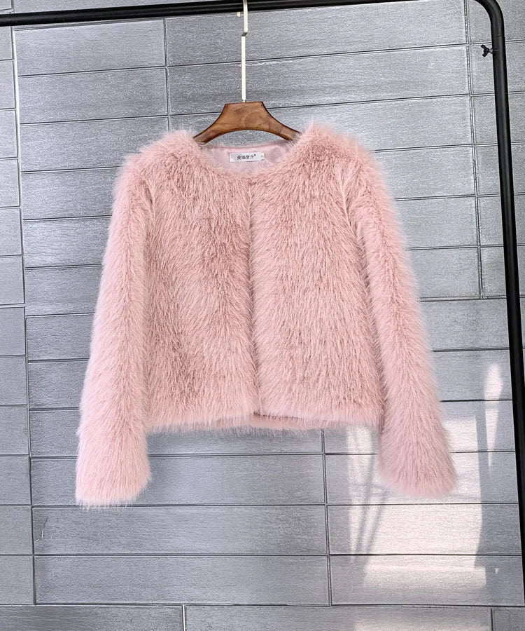 Pink® | Luxury plush fur coat for women