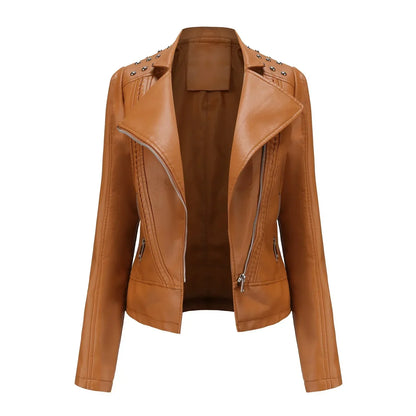 Teodora® | Stylish slim leather jacket