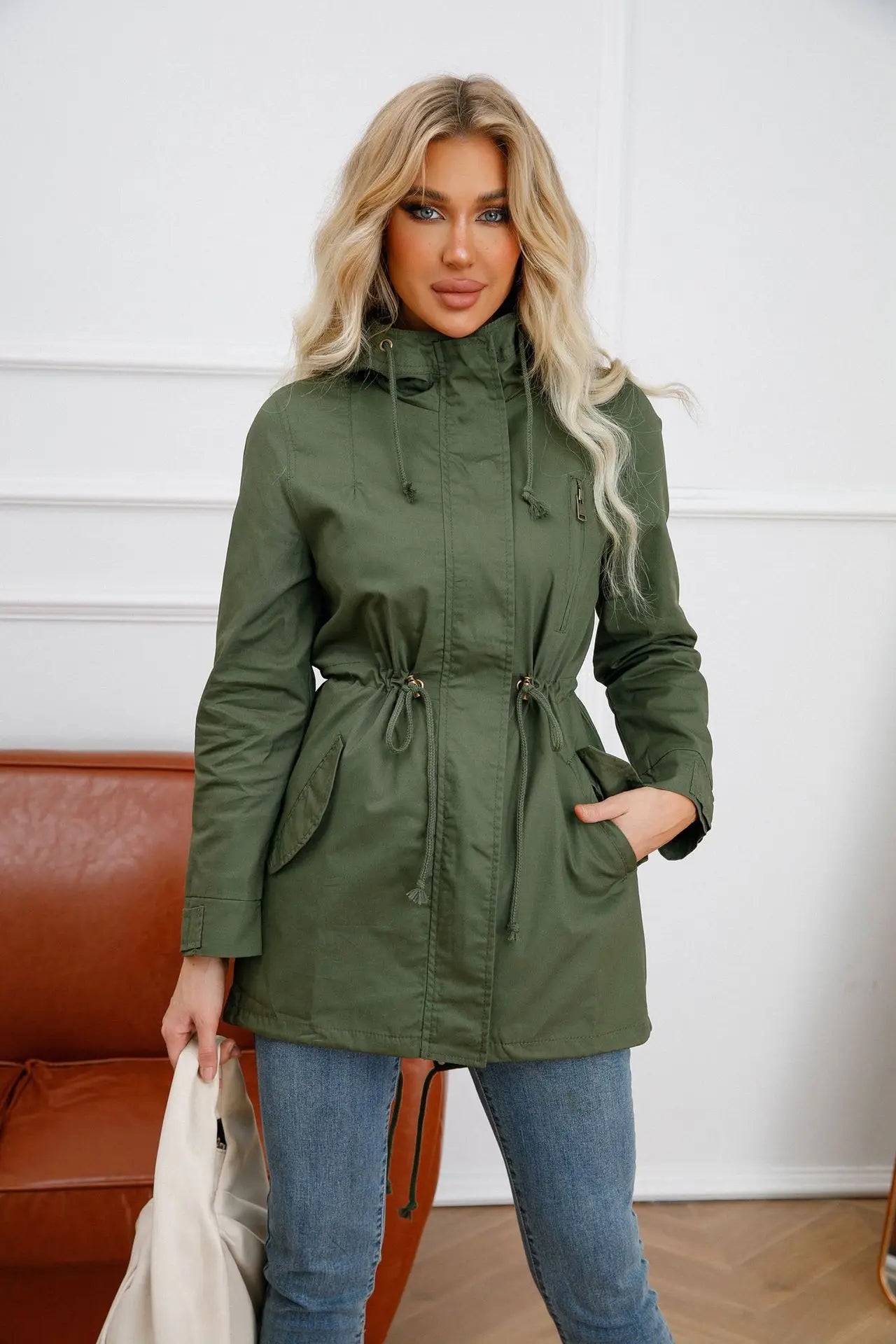 Xylia® | Trench coat with hood