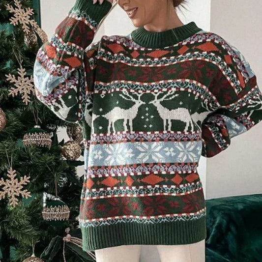 Teresa® | All-over printed Christmas sweater for women