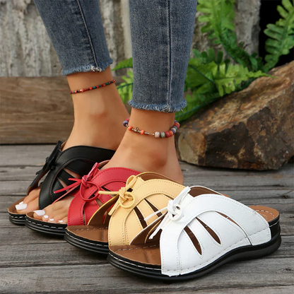 Camila® | Comfortable sandals with a bow