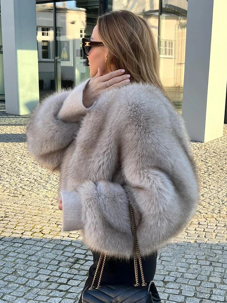 Pink® | Elegant faux fur coat for women