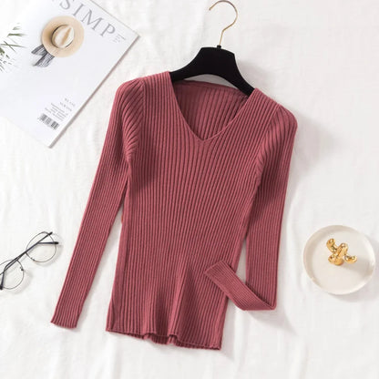 Teodora® | Casual women's sweater with V-neck