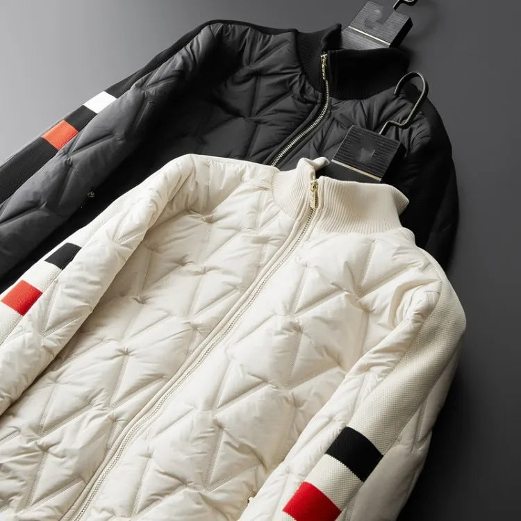 Tatiana® | Stylish set of quilted down jacket and trousers