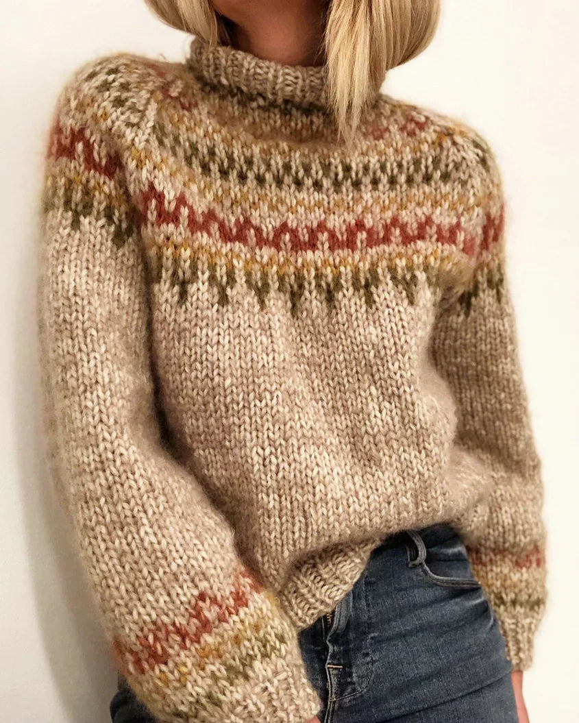 Quetzal® | Knitted sweater with color