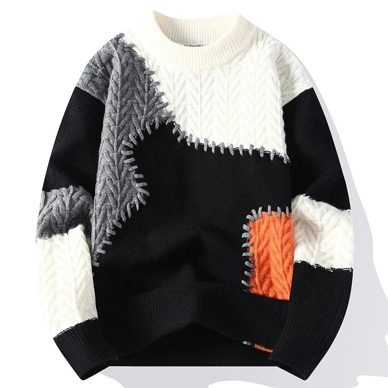 Amelia® | Casual patchwork sweater