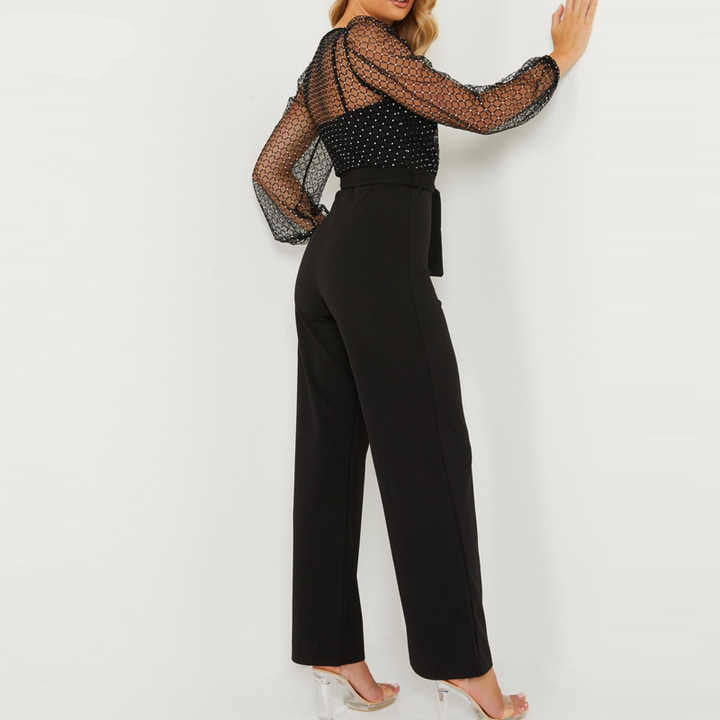 Sandra® | Elegant overall with airy mesh sleeves