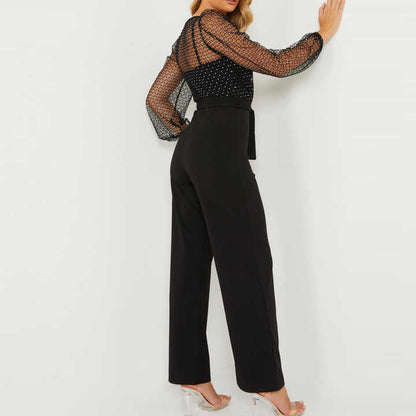 Sandra® | Elegant overall with airy mesh sleeves