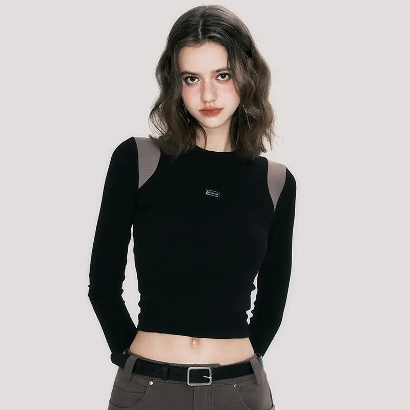 Victoria® | Black top with long sleeves