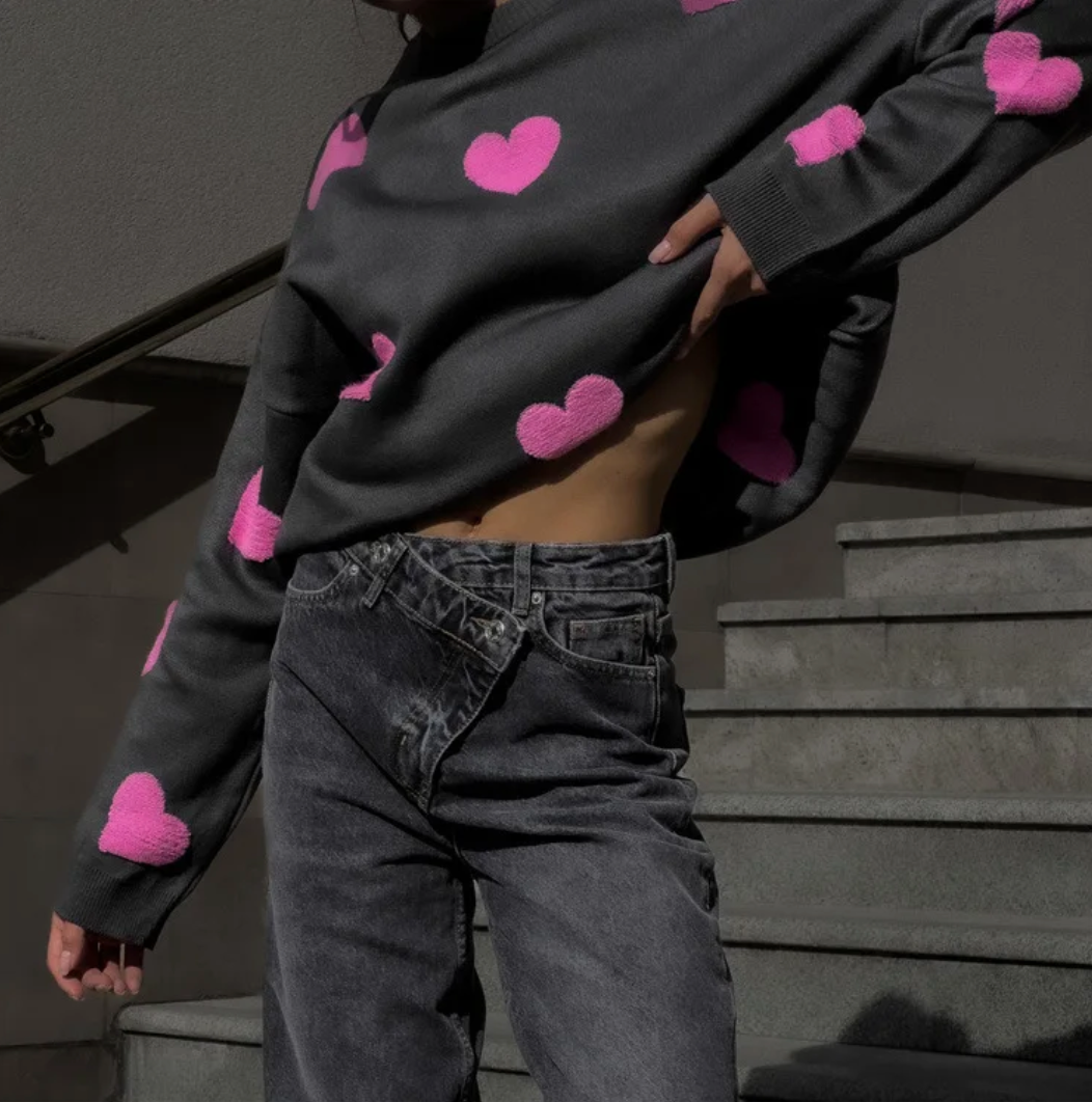 Yolanda® | Love heart sweater