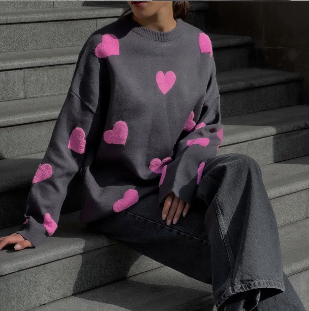 Yolanda® | Love heart sweater