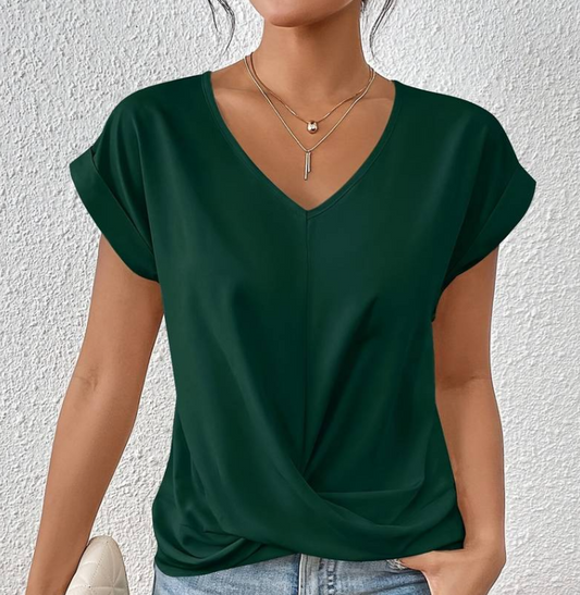 Vittoria® | Elegant women's blouse with a V-neck