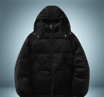 Yasmina® | Brown down jacket with hood