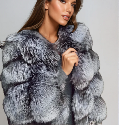 Talia® | Elegant faux fur coat