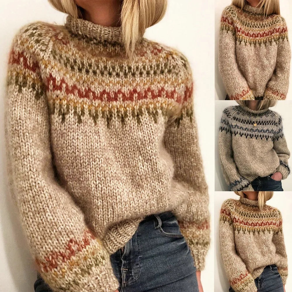 Quetzal® | Knitted sweater with color