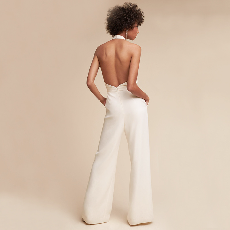 Tania® | Comfortable longer jumpsuit with wide trousers