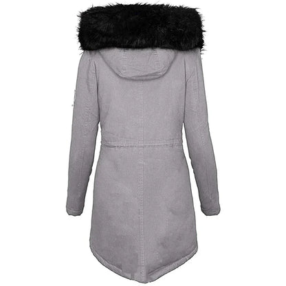 Xara® | Women's hooded jacket with fur collar