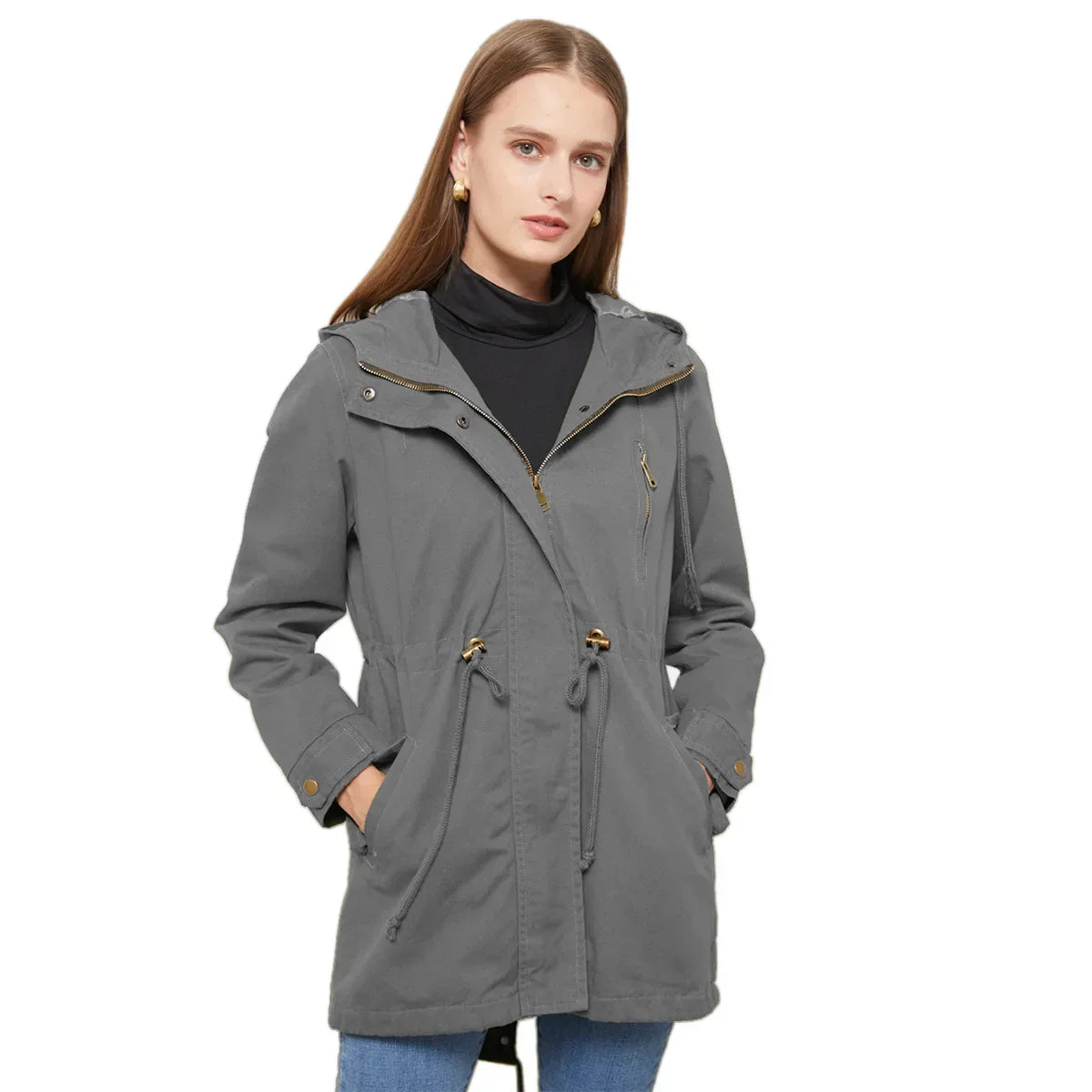 Xylia® | Trench coat with hood