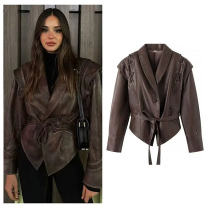 Amparo® | Women's leather jacket for fashion street