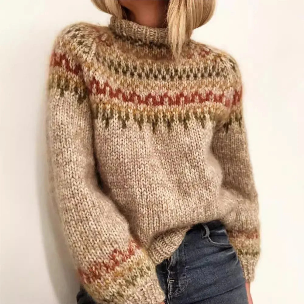 Quetzal® | Knitted sweater with color