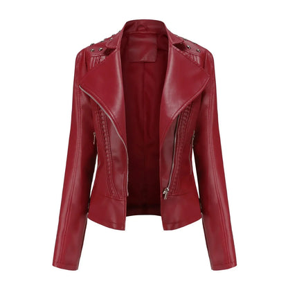 Teodora® | Stylish slim leather jacket