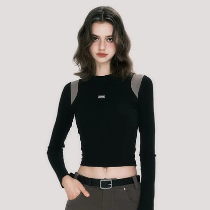 Victoria® | Black top with long sleeves