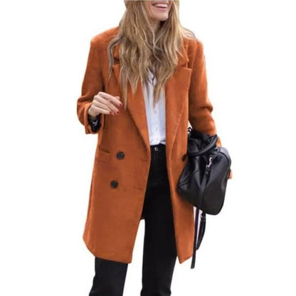 Alice® | Lined winter trench coat with a lapel collar