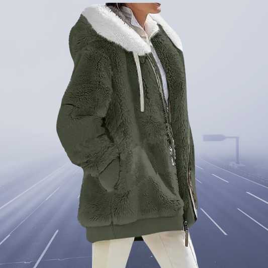 Tatiana® | Casual fleece hooded jacket for women