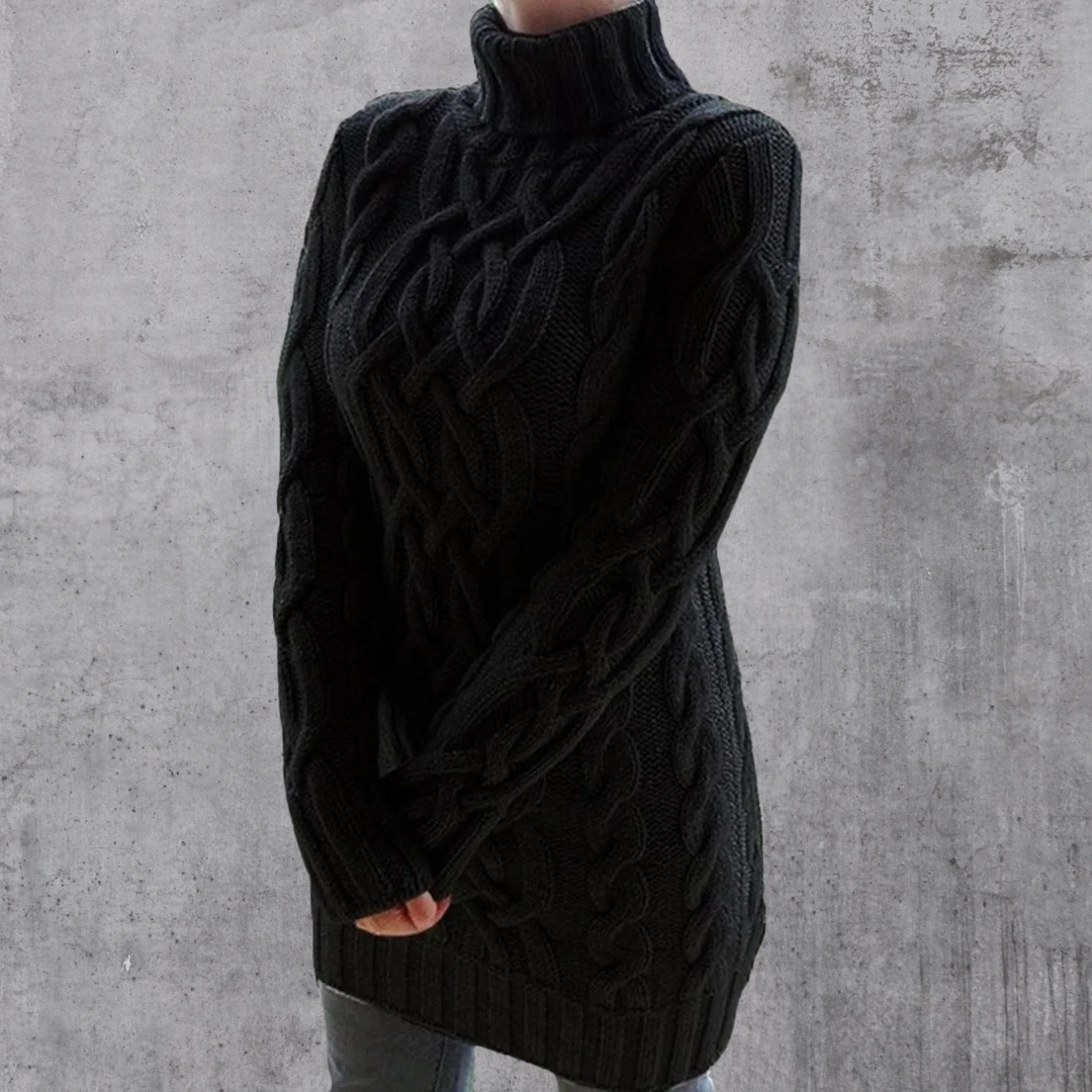 Tania® | Elegant and warm sweater with a high collar