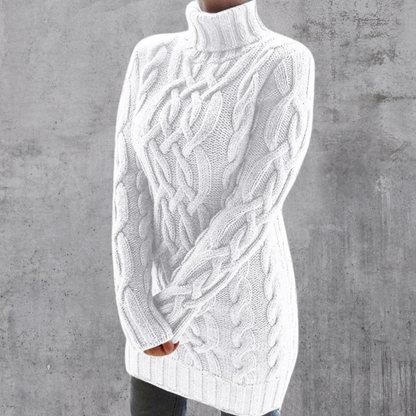 Tahlia® | Stylish warm long turtleneck sweater