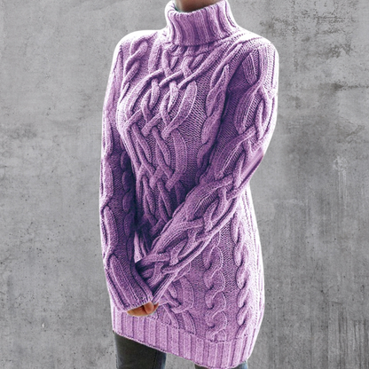 Pink® | Elegant and warm long turtleneck sweater