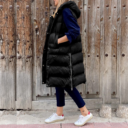 Yamila® | Long fashionable jacket with hood